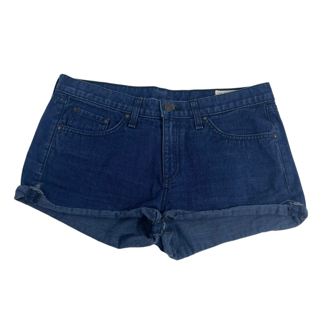 Rag & Bone Denim Cut Off Jean Short Shorts‎ Size 27 Indigo Wash